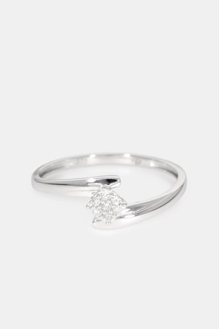 Anello Éclat d'Aurore - Oro bianco e diamanti