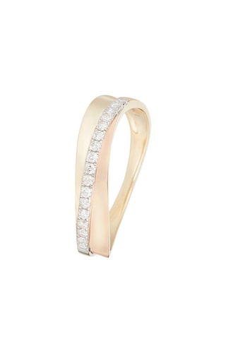 Anello Sydney - Oro giallo, oro rosa e diamanti