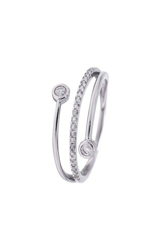 Anello - Oro bianco e diamanti