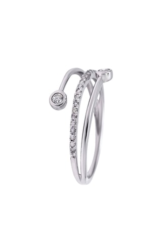 Anello - Oro bianco e diamanti