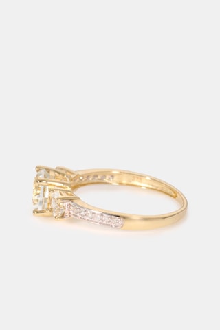 Anello Passion - Oro giallo, diamanti e topazi
