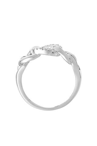 Anello Forever Linked - Oro bianco e diamanti