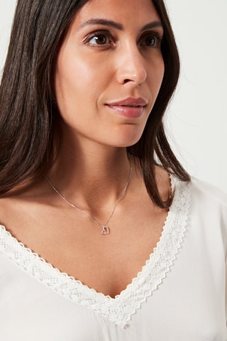 Ciondolo Mon Diamant GM - Oro bianco e diamanti