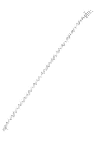 Bracciale Toucher droit au coeur - Oro bianco e diamanti