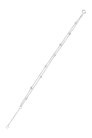 Bracciale Ligne de Vie - Oro bianco e diamanti