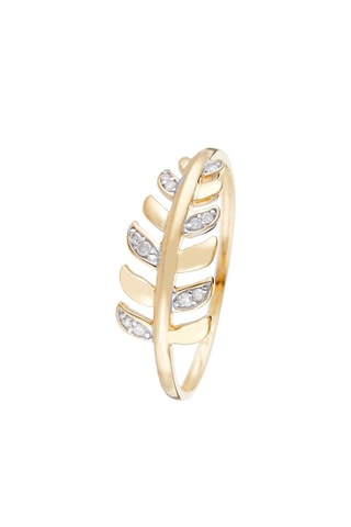 Anello Gezira - Oro giallo e diamanti