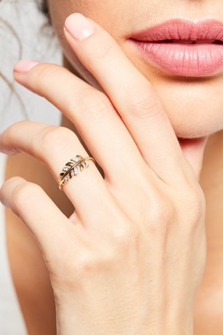 Anello Gezira - Oro giallo e diamanti