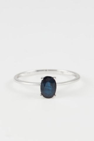 Anello Andreia - Oro bianco e zaffiro