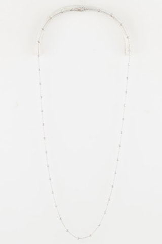 Catenina a sfera - Oro bianco