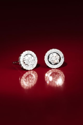 Orecchini Canberra - Oro bianco e diamanti