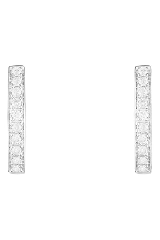 Orecchini a cerchio Pure Seduction - Oro bianco e diamanti