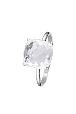 Anello Amathia - Oro bianco e topazio