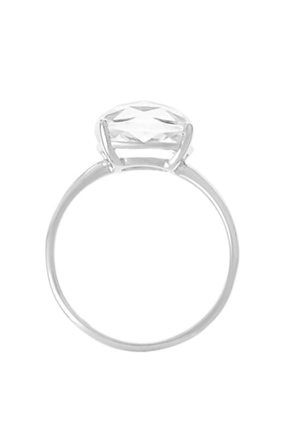 Anello Amathia - Oro bianco e topazio