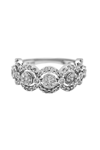 Anello Alanis - Oro bianco e diamanti
