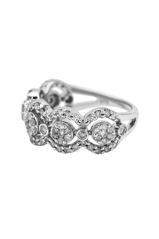 Anello Alanis - Oro bianco e diamanti