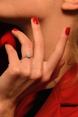 Anello Mon amour - 
Oro bianco e diamanti