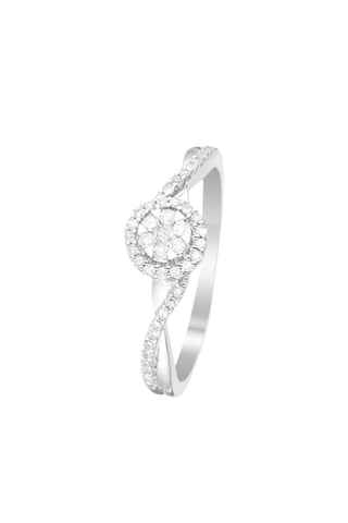 Anello Mon Idéal - Oro Bianco e Diamanti