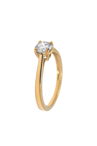 Solitario Délicate - Oro giallo e diamante
