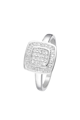 Anello Lima - Oro bianco e diamanti