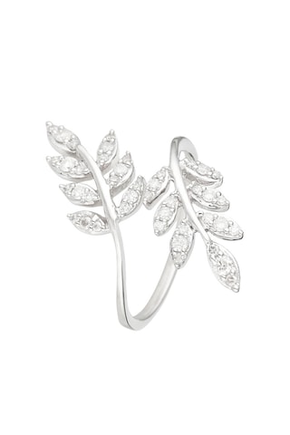Anello Conte Florale - Oro bianco e diamanti