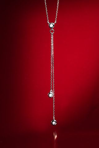 Collana Cordou - Oro bianco e diamanti