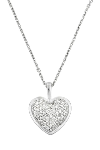 Ciondolo Coeur - Oro bianco e diamanti