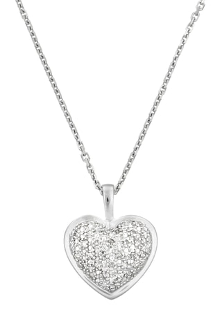 Ciondolo Coeur - Oro bianco e diamanti