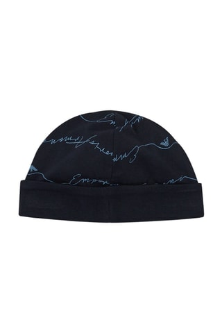 Bonnet en velours - Bleu marine