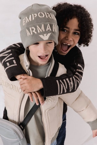Bonnet en laine vierge - Gris