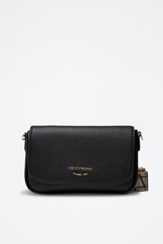 Sac bandoulière en cuir - Noir - Emporio Armani