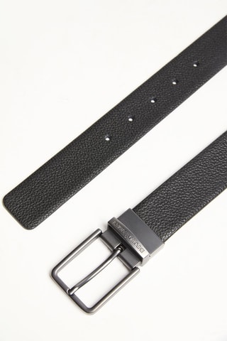 Ceinture en cuir - Noir - Emporio Armani