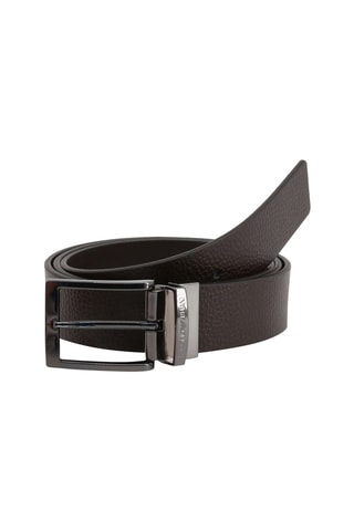 Ceinture en cuir - Marron foncé - Emporio Armani