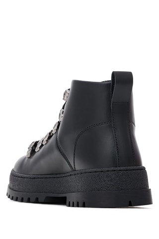 Boots en cuir - Noir - Emporio Armani