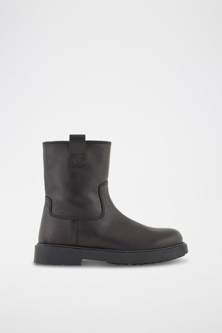 Bottines en cuir - Noir