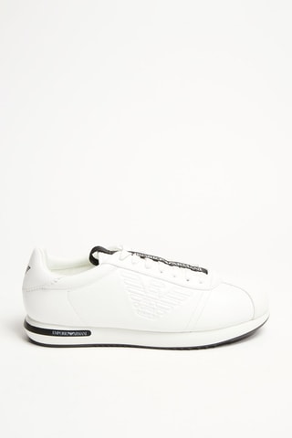 Baskets en cuir - Blanc - Emporio Armani