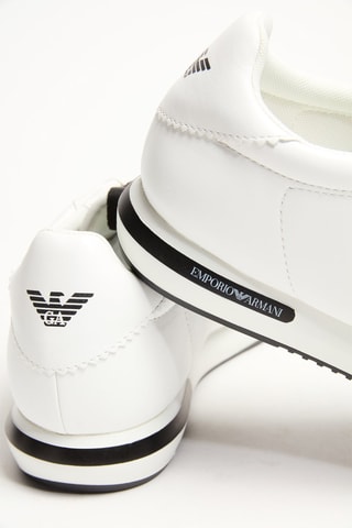 Baskets en cuir - Blanc - Emporio Armani