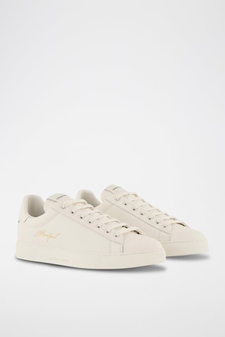 Baskets en cuir - Blanc - Emporio Armani