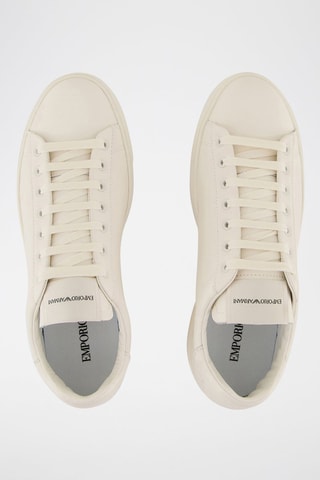 Baskets en cuir - Blanc - Emporio Armani