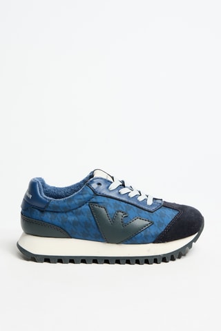Baskets en cuir - Bleu