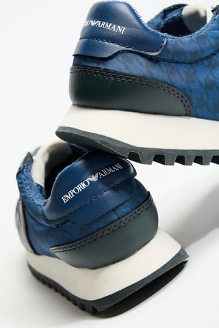 Baskets en cuir - Bleu