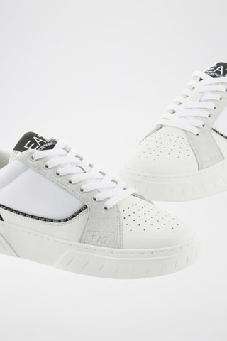 Baskets en cuir - Blanc et noir - EA7