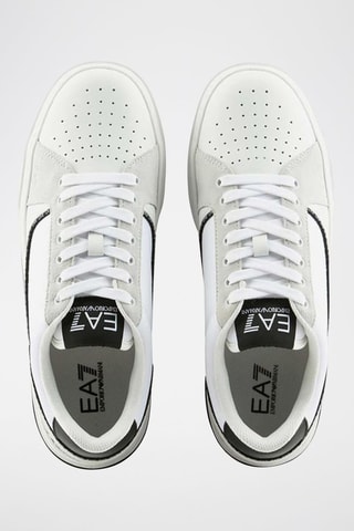 Baskets en cuir - Blanc et noir - EA7