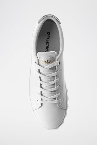 Baskets en cuir - Blanc - Emporio Armani