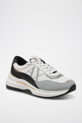 Baskets en nubuck - Blanc - Armani Exchange