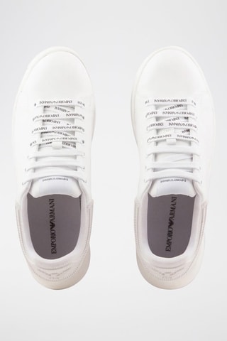 Baskets en cuir - Blanc - Emporio Armani