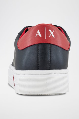 Baskets en cuir - Noir - Armani Exchange