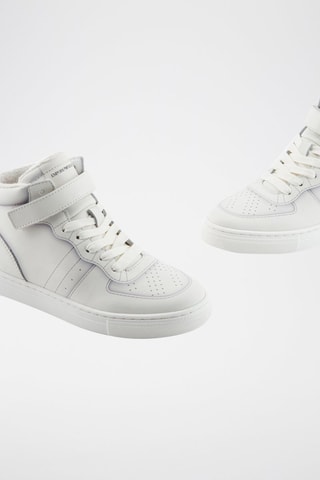 Baskets montantes en cuir - Blanc