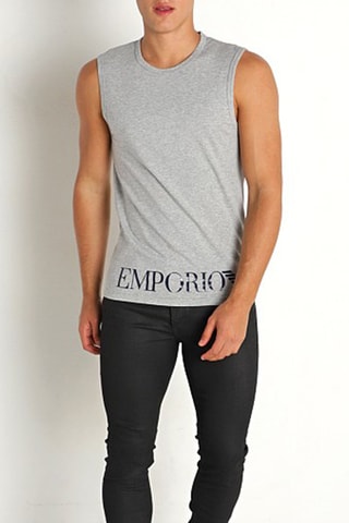 Débardeur - Gris chiné - Emporio Armani