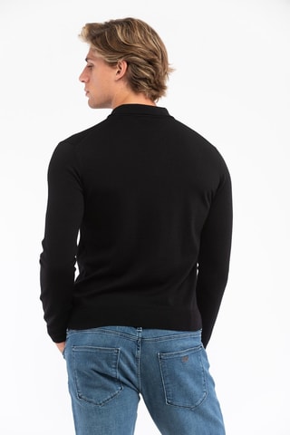 Pull en laine vierge - Noir - Emporio Armani
