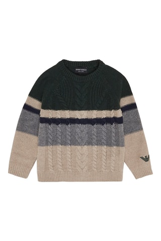 Pull en laine vierge et cachemire - Beige